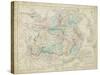 Map of China-W. Hughes-Stretched Canvas