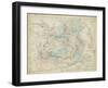 Map of China-W. Hughes-Framed Art Print