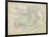 Map of China-W. Hughes-Framed Art Print