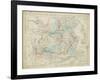 Map of China-W. Hughes-Framed Art Print