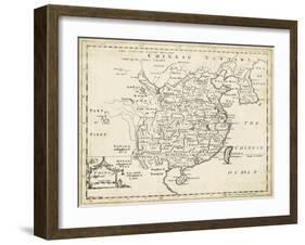 Map of China-T. Jeffreys-Framed Art Print