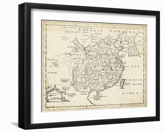 Map of China-T. Jeffreys-Framed Art Print