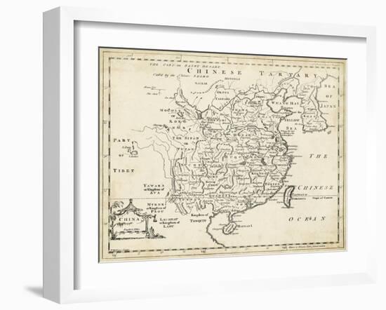 Map of China-T. Jeffreys-Framed Art Print