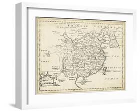 Map of China-T. Jeffreys-Framed Art Print