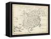 Map of China-T. Jeffreys-Framed Stretched Canvas