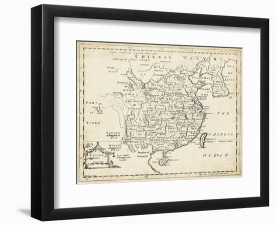 Map of China-T. Jeffreys-Framed Art Print