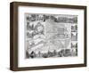 Map of Chiswick in the London Borough of Hounslow, 1736-John Rocque-Framed Giclee Print