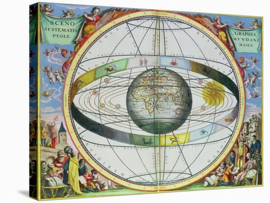 Map of Christian Constellations, from "The Celestial Atlas, or the Harmony of the Universe"-Andreas Cellarius-Stretched Canvas