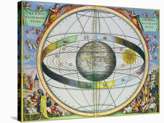 Map of Christian Constellations, from "The Celestial Atlas, or the Harmony of the Universe"-Andreas Cellarius-Stretched Canvas