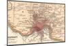 Map of Cincinnati, Ohio (C. 1900), Maps-Encyclopaedia Britannica-Mounted Art Print