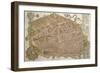 Map of City of Ferrara-Andrea Bolzoni-Framed Giclee Print