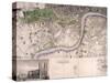 Map of City of London, Westminster and Southwark, 1827-James Neele-Stretched Canvas