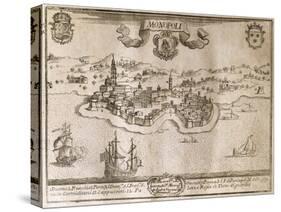 Map of City of Monopoli-null-Stretched Canvas