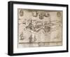 Map of City of Monopoli-null-Framed Giclee Print