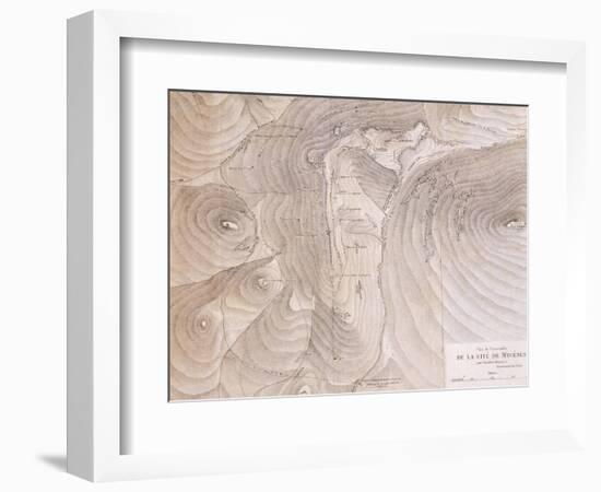 Map of City of Mycenae from Mycenae Greece, 1878-Hendrick Mommers-Framed Giclee Print