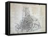 Map of City of Padua, Italy, 19th Century-null-Framed Stretched Canvas