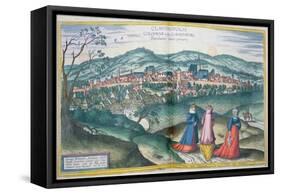 Map of Claudiopolis, from 'Civitates Orbis Terrarum' by Georg Braun-Joris Hoefnagel-Framed Stretched Canvas