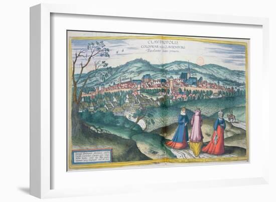 Map of Claudiopolis, from 'Civitates Orbis Terrarum' by Georg Braun-Joris Hoefnagel-Framed Giclee Print