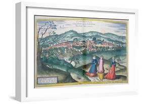 Map of Claudiopolis, from 'Civitates Orbis Terrarum' by Georg Braun-Joris Hoefnagel-Framed Giclee Print