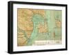 Map of Coast of Venezuela, Gulf of Paria, Mouth of Orinoco River, Islands of Trinidad and Grenada-null-Framed Giclee Print