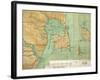 Map of Coast of Venezuela, Gulf of Paria, Mouth of Orinoco River, Islands of Trinidad and Grenada-null-Framed Giclee Print