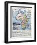 Map of Colonial Africa, from a School Book, Published in 1911-Charles Lacoste-Framed Premium Giclee Print