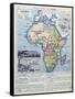 Map of Colonial Africa, from a School Book, Published in 1911-Charles Lacoste-Framed Stretched Canvas