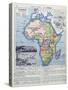 Map of Colonial Africa, from a School Book, Published in 1911-Charles Lacoste-Stretched Canvas