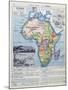 Map of Colonial Africa, from a School Book, Published in 1911-Charles Lacoste-Mounted Giclee Print