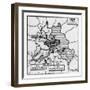 Map of Communist Water Blockade-null-Framed Giclee Print