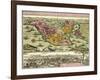 Map of Constantinople, Modern Day Istanbul, 1730, Turkey 18th Century-null-Framed Giclee Print