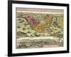 Map of Constantinople, Modern Day Istanbul, 1730, Turkey 18th Century-null-Framed Giclee Print