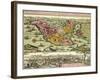 Map of Constantinople, Modern Day Istanbul, 1730, Turkey 18th Century-null-Framed Giclee Print