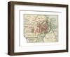 Map of Copenhagen (C. 1900), Maps-Encyclopaedia Britannica-Framed Premium Giclee Print