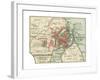 Map of Copenhagen (C. 1900), Maps-Encyclopaedia Britannica-Framed Giclee Print