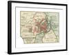 Map of Copenhagen (C. 1900), Maps-Encyclopaedia Britannica-Framed Giclee Print