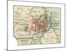 Map of Copenhagen (C. 1900), Maps-Encyclopaedia Britannica-Mounted Giclee Print