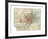 Map of Copenhagen (C. 1900), Maps-Encyclopaedia Britannica-Framed Giclee Print