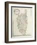 Map of Corsica-null-Framed Giclee Print