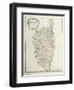 Map of Corsica-null-Framed Giclee Print