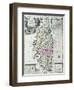 Map of Corsica-Matthaus Seutter-Framed Giclee Print