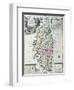 Map of Corsica-Matthaus Seutter-Framed Giclee Print