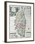 Map of Corsica-Matthaus Seutter-Framed Giclee Print