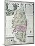 Map of Corsica-Matthaus Seutter-Mounted Giclee Print
