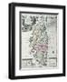 Map of Corsica-Matthaus Seutter-Framed Giclee Print