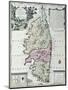 Map of Corsica-Matthaus Seutter-Mounted Giclee Print