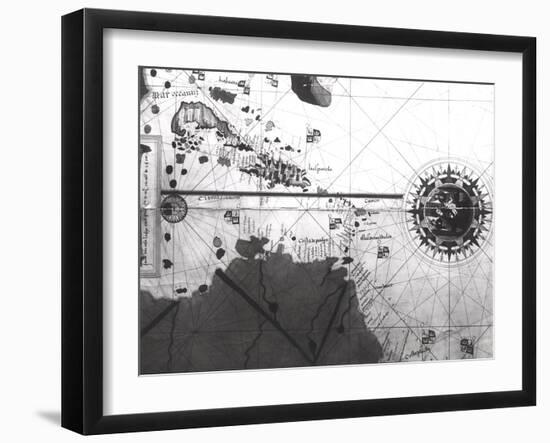 Map of Countries First Discovered by Christopher Columbus (1451-1506) 1500-Juan de la Cosa-Framed Giclee Print