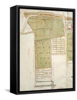 Map of Country Estates in Town of Castelnuovo Di Sotto, Reggio Emilia-null-Framed Stretched Canvas