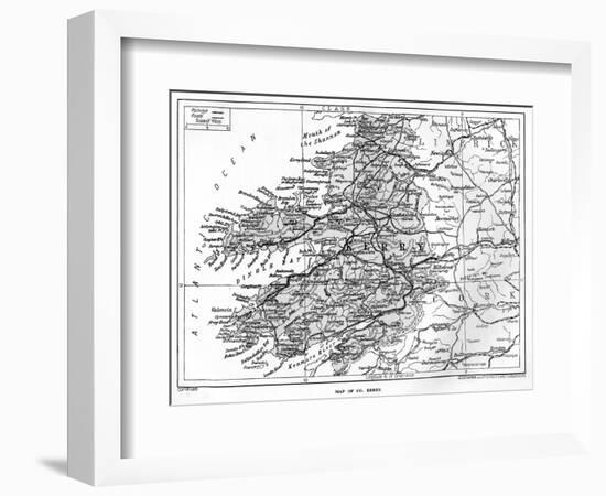 Map of County Kerry, Ireland, 1924-1926-null-Framed Giclee Print