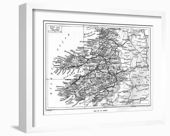 Map of County Kerry, Ireland, 1924-1926-null-Framed Giclee Print